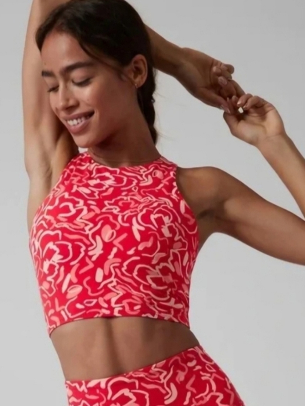 Athleta A-C Conscious Crop Support Top.